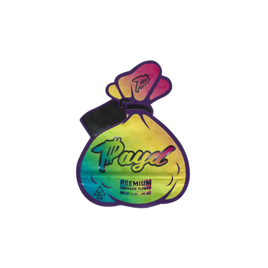 10x Jokes Up Payd yellow Mylar Bag 3,5g - Leer