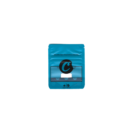 10x Cookies Blue Mylar Bag 1-3,5g - Leer