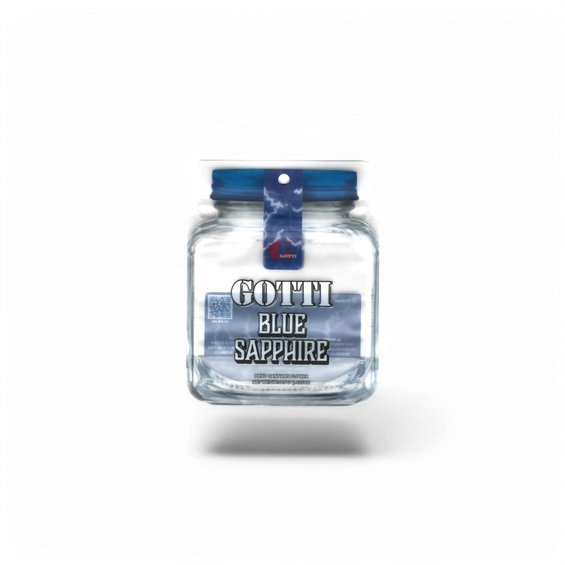 Cali Pack Mylar Bag mit auffälligem Print für Sammler.