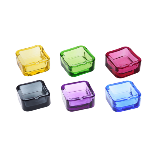 Aschenbecher "Smoke" Glas 7,2x7,2x3,5cm