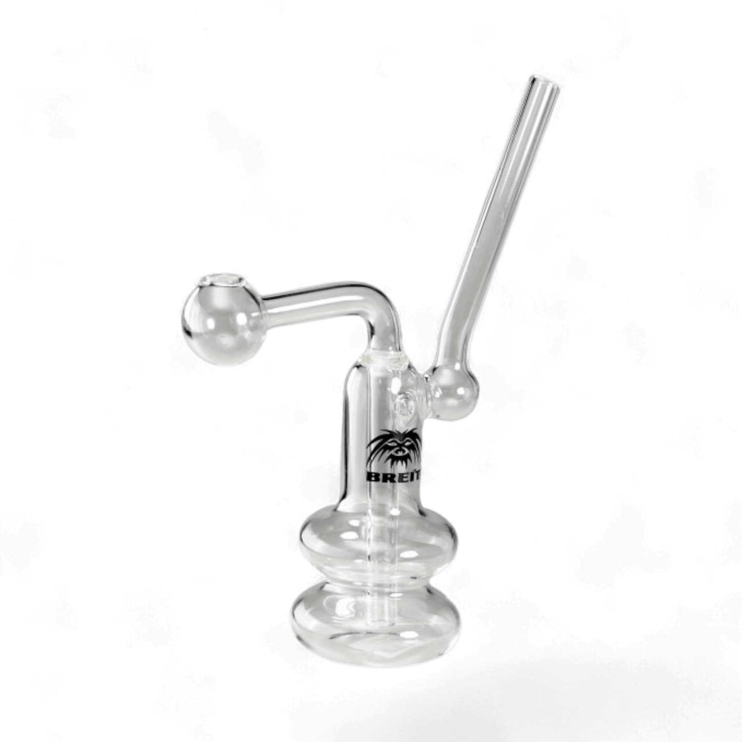 Ölpfeife - Dab Rig aus Borosilikatglas, 160 mm hoch, BREIT® Logo – erhältlich bei Pief-Leaf®
