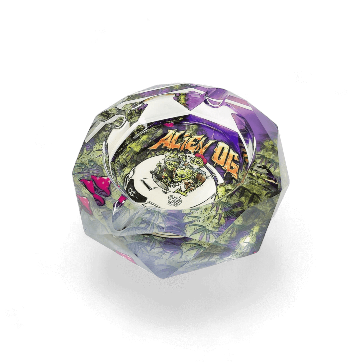 Kristallaschenbecher 15 x 15 cm, hochwertig und stilvoll, ideal als Geschenk, erhältlich bei Pief-Leaf®