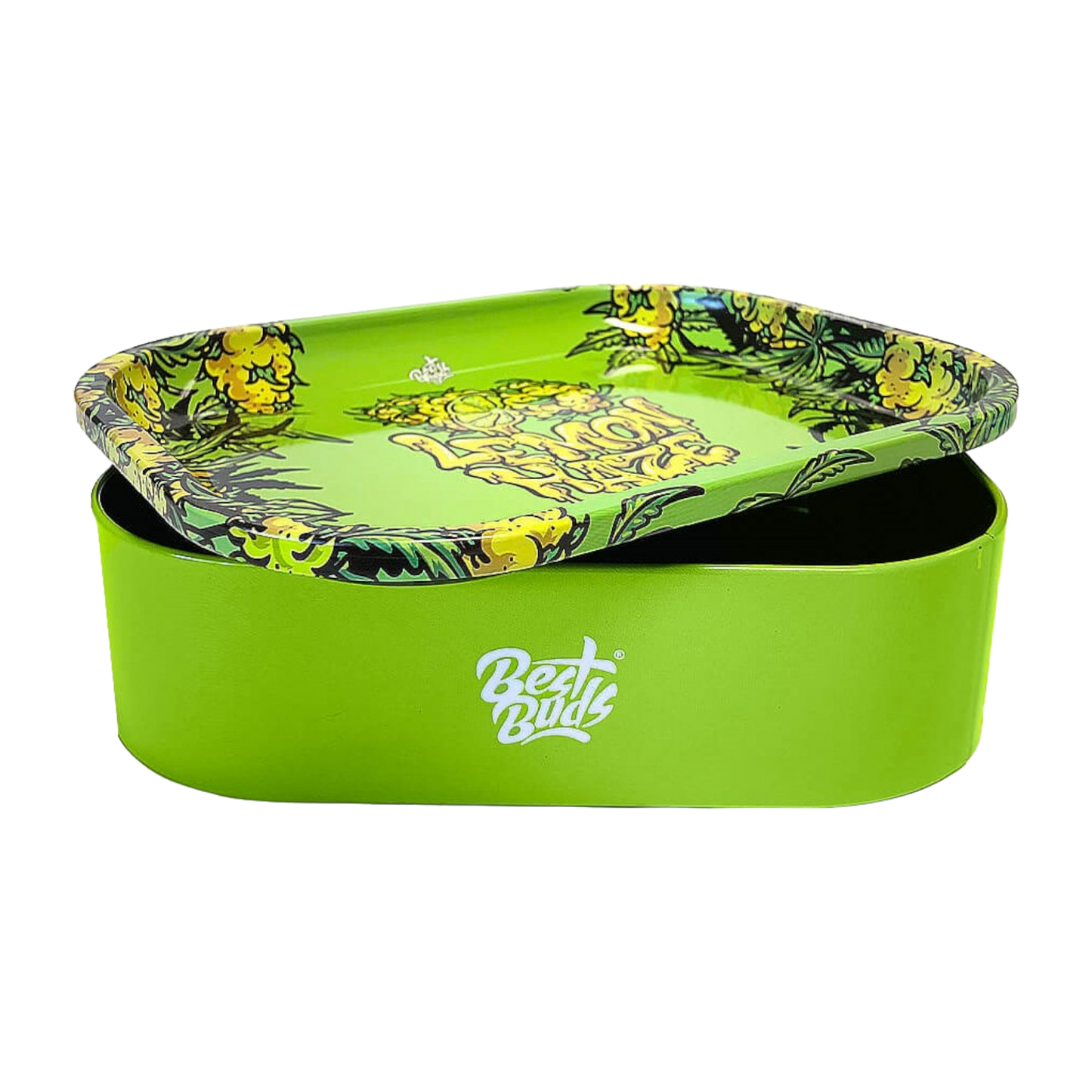 Best Buds - Blechdose mit Rolling Tray Deckel - LEMON HAZE