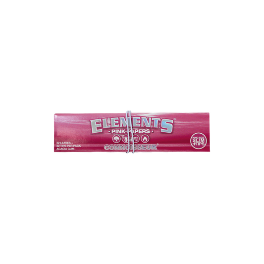 Connoisseur Pink - King Size Slim + Tips – Elements – Pief-Leaf®