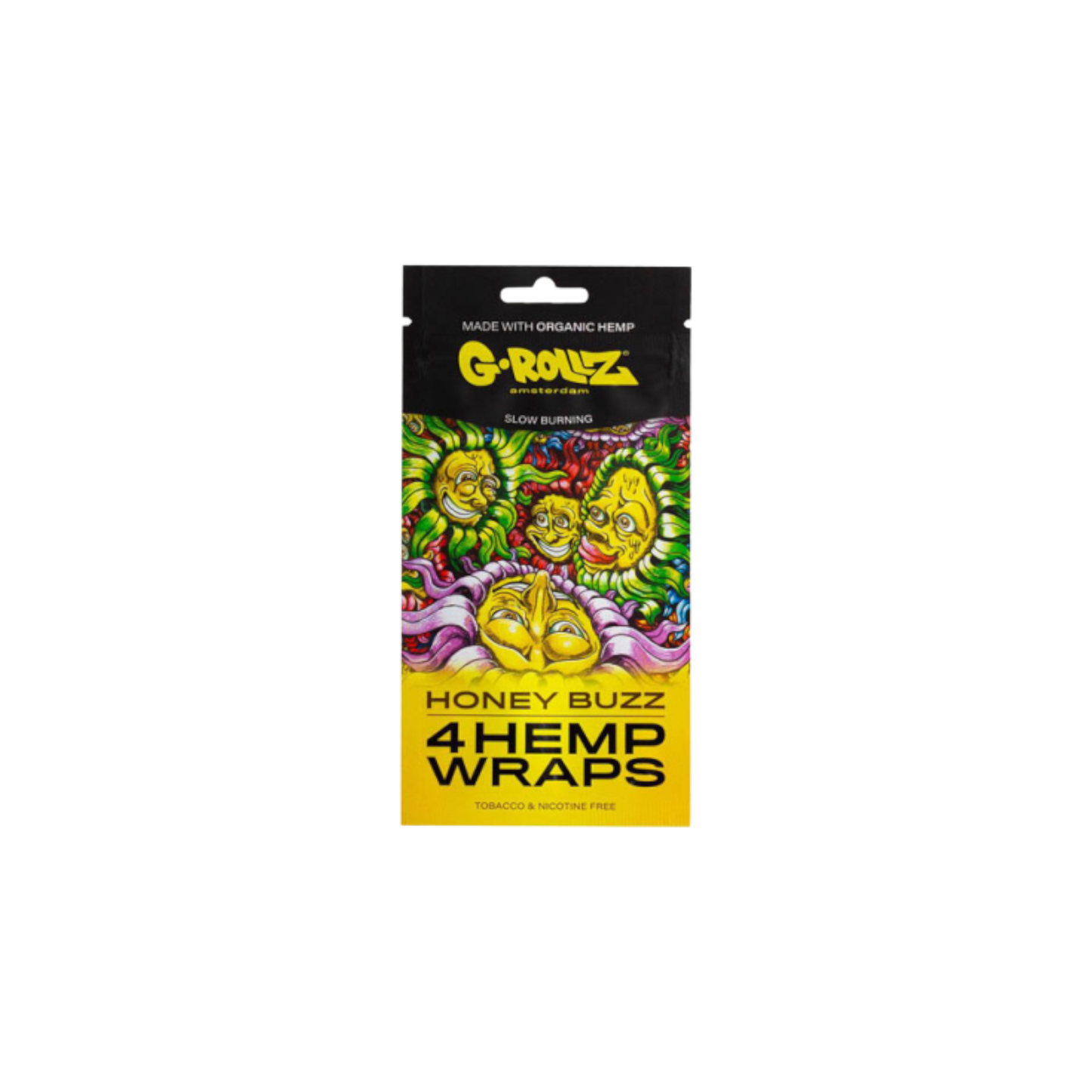 G-Rollz Honey Flavored Hemp Wraps – Packung mit 4 Wraps