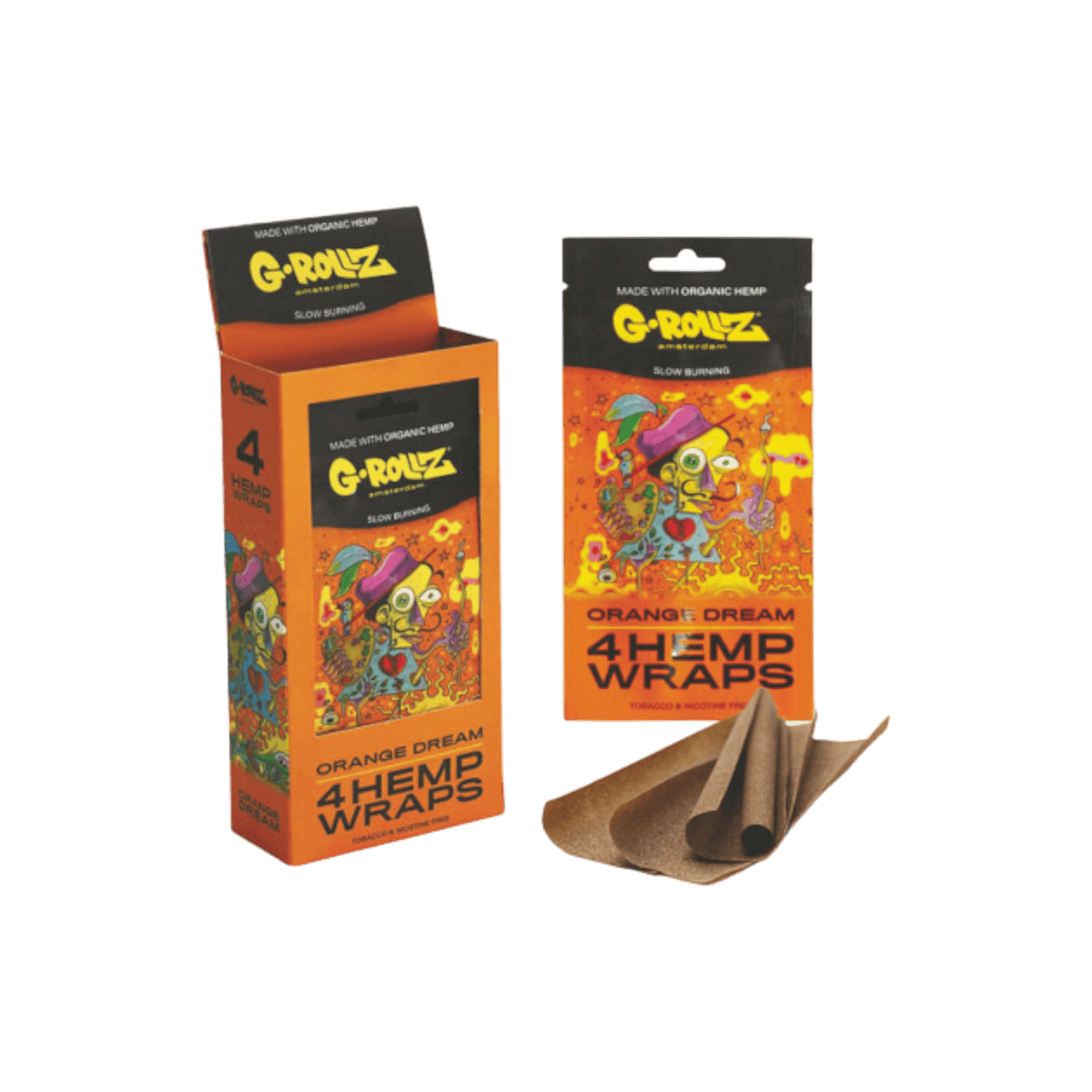 Orange Dream Hanf-Wraps von G-Rollz