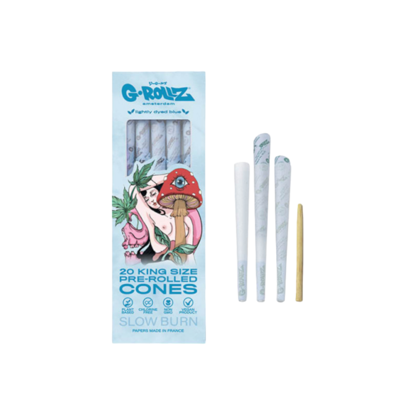 G-ROLLZ | Naked Shroom - Blue 20 KS Cones