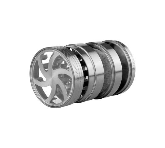 Grinder "Spiral Star" 4-tlg., 37 x 50 mm, anthrazit