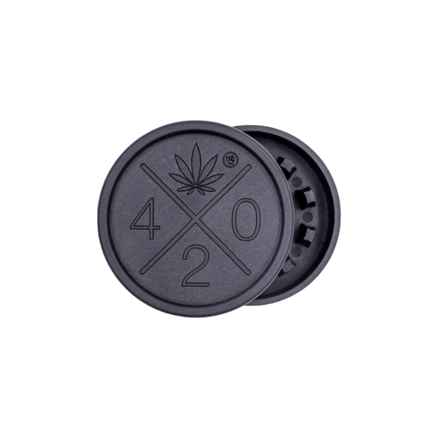Hemp Grinder "420 Logo", 2-tlg.: Ø 55 mm