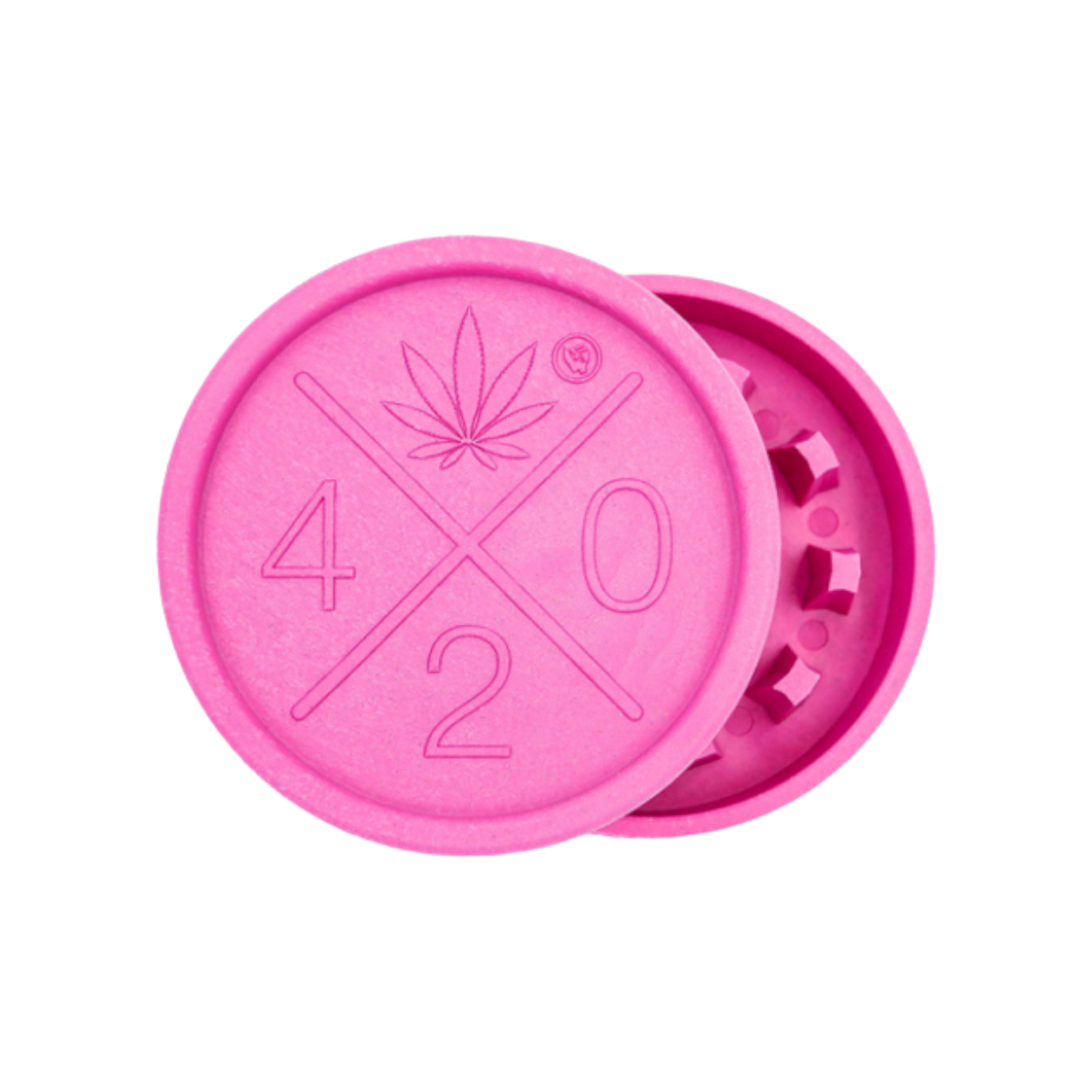 Hemp Grinder "420 Logo", 2-tlg.: Ø 55 mm