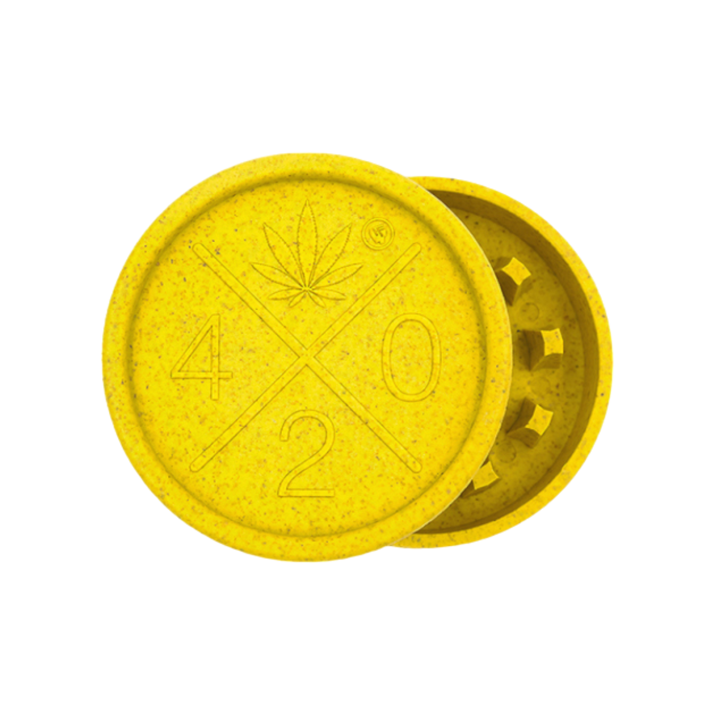 Hemp Grinder "420 Logo", 2-tlg.: Ø 55 mm