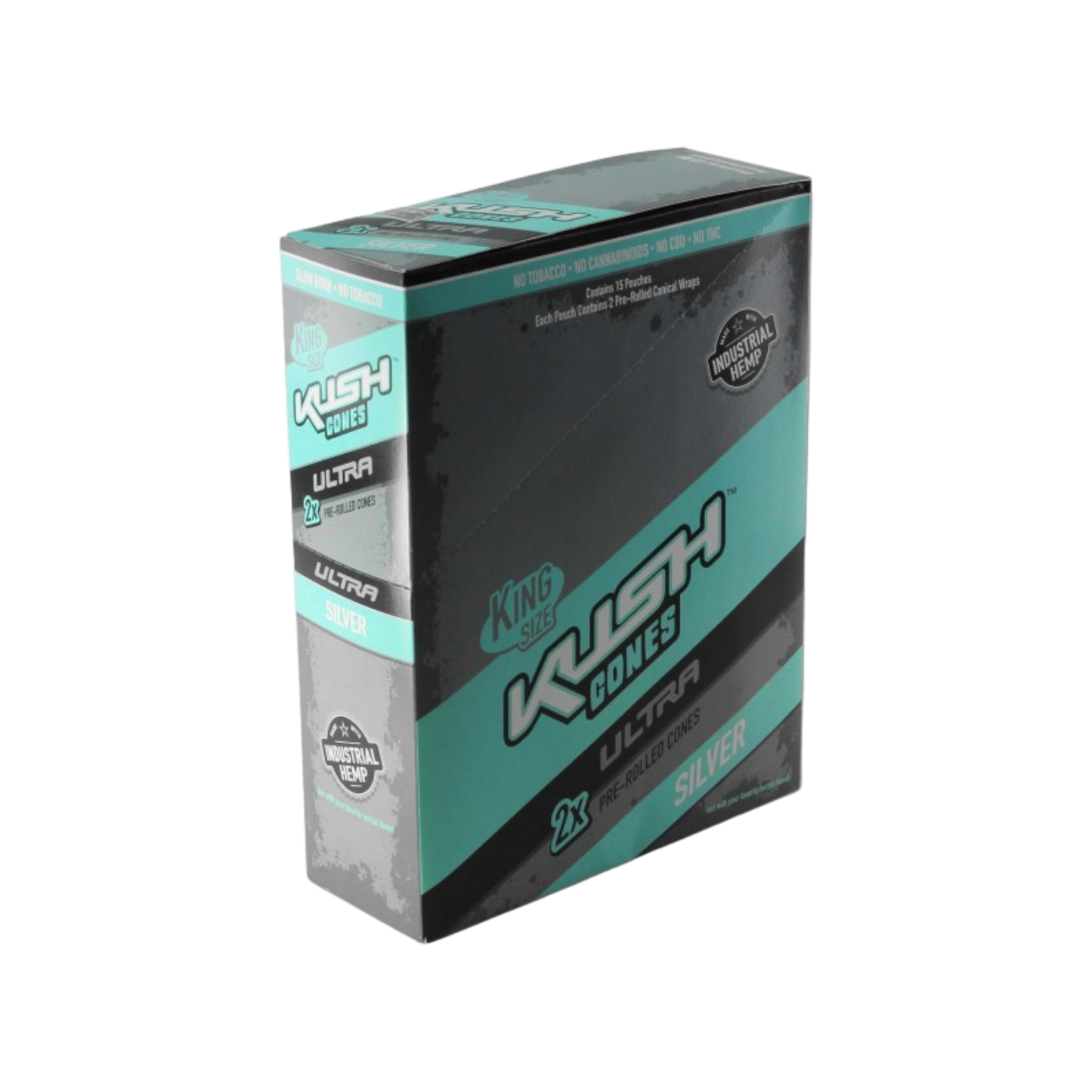 Kush Conical Herbal Wraps Ultra Silver
