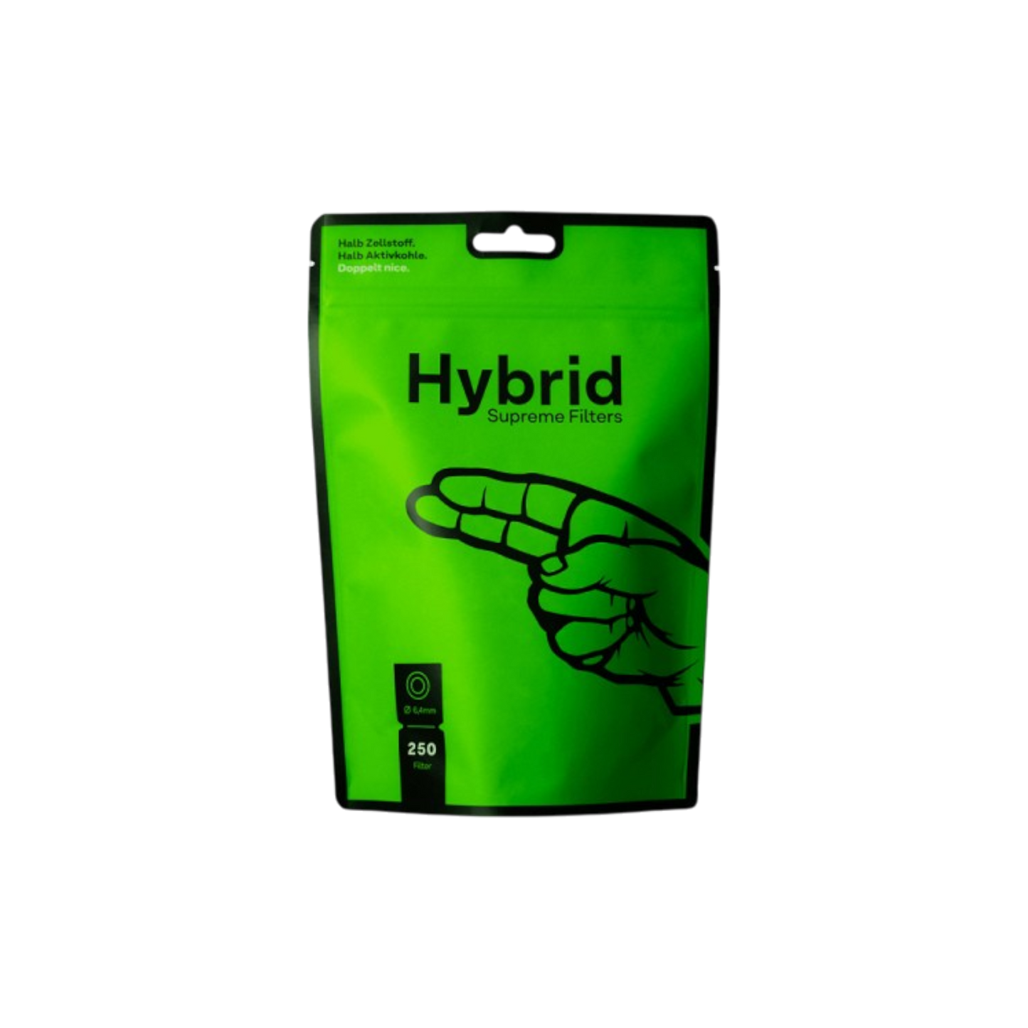 Hybrid Supreme - Aktivkohlefilter - 6,4mm - 250er Beutel