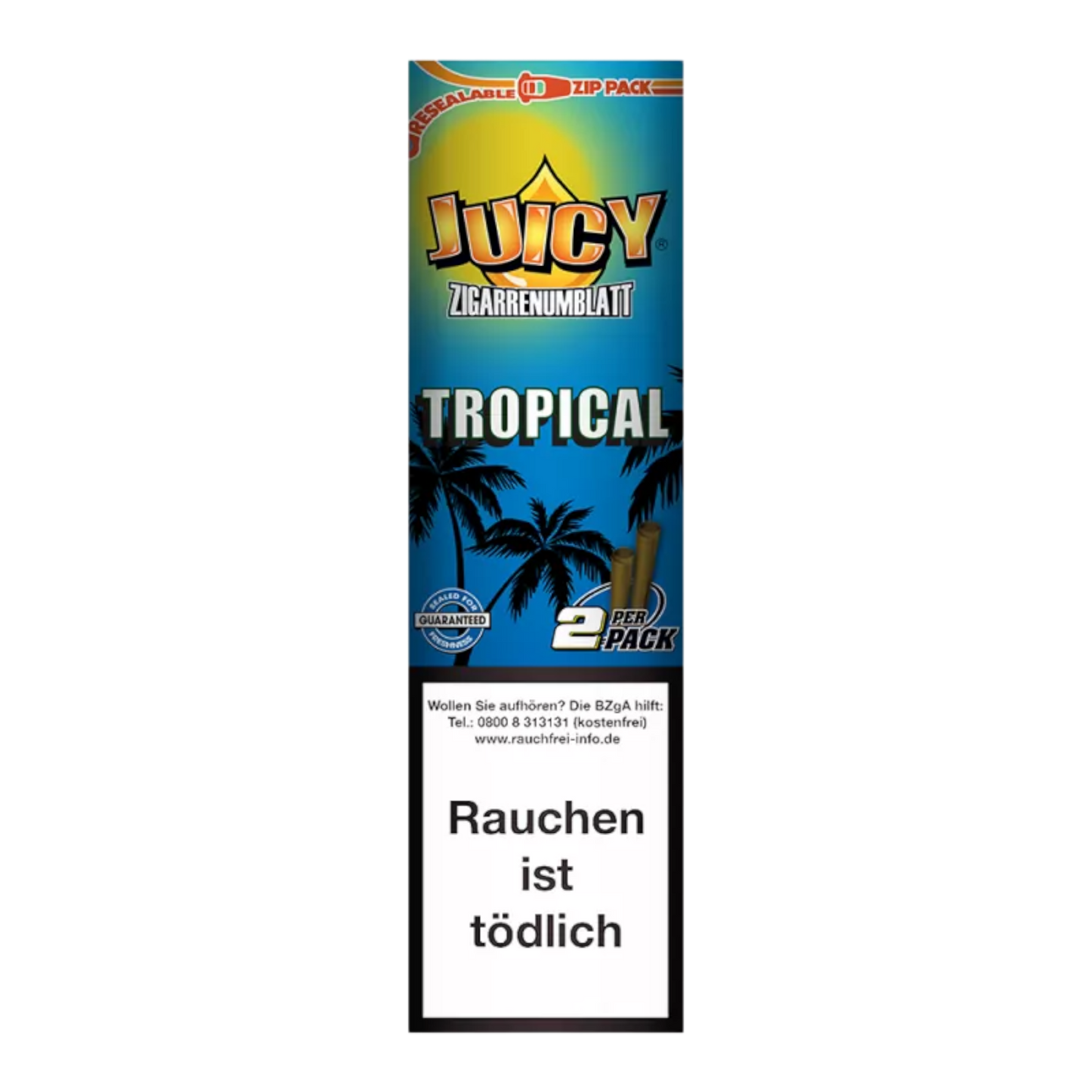 Juicy Blunt Rolls Zigarrenumblatt Tropical