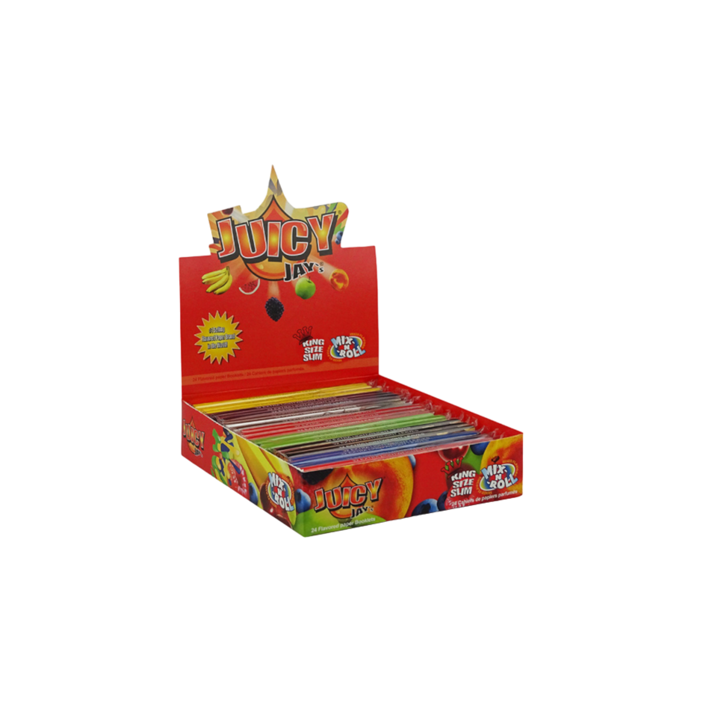 Mix N Roll King Size Slim – aromatisierte Juicy Jay’s Drehpapiere