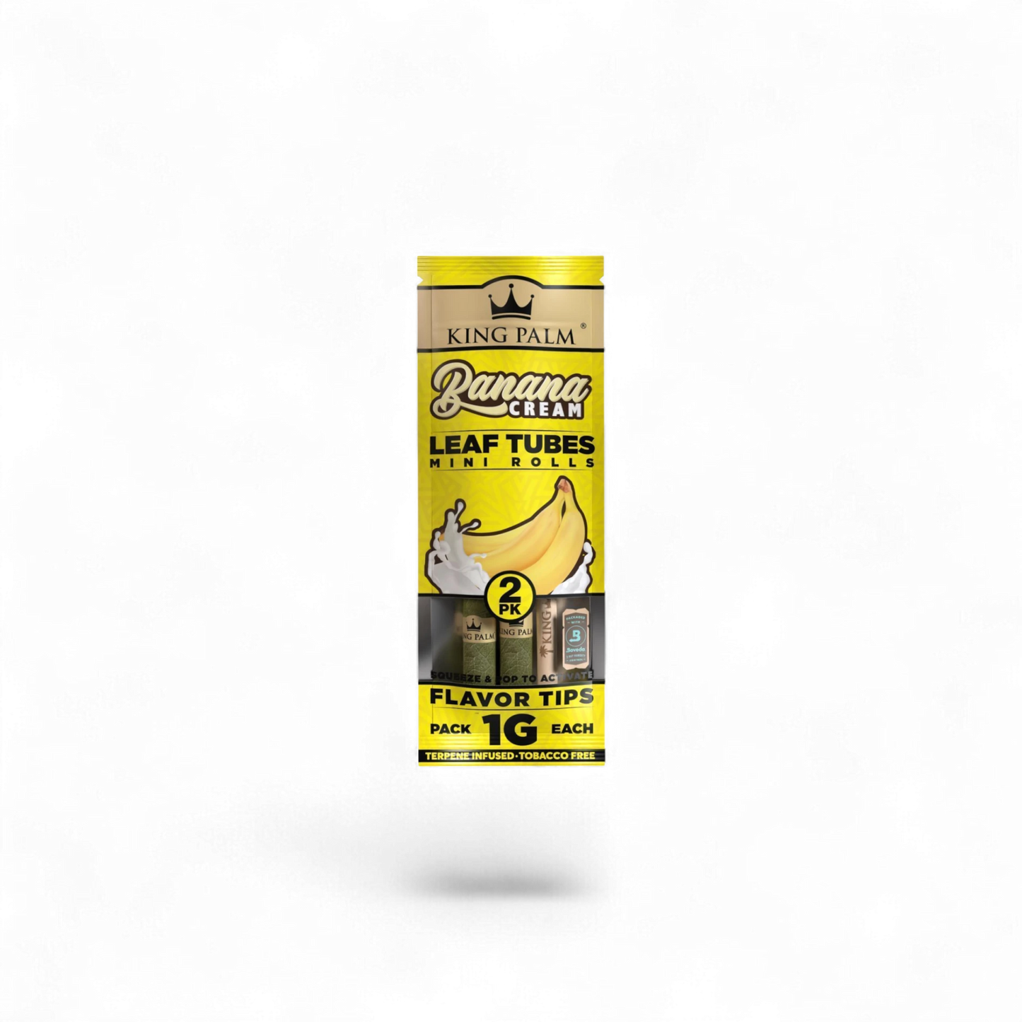 King Palm 2 Mini Rolls Banana Cream