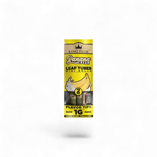 Banana Cream - 2 Mini Rolls King Palm natürliche Blunthülsen