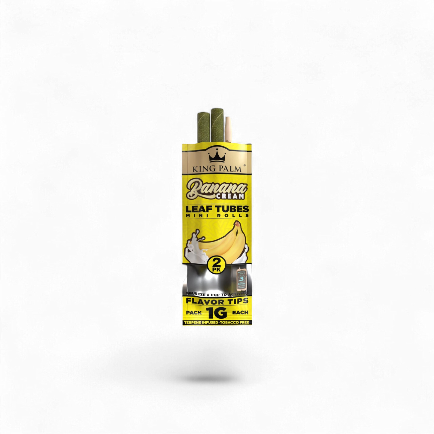King Palm 2 Mini Rolls Banana Cream