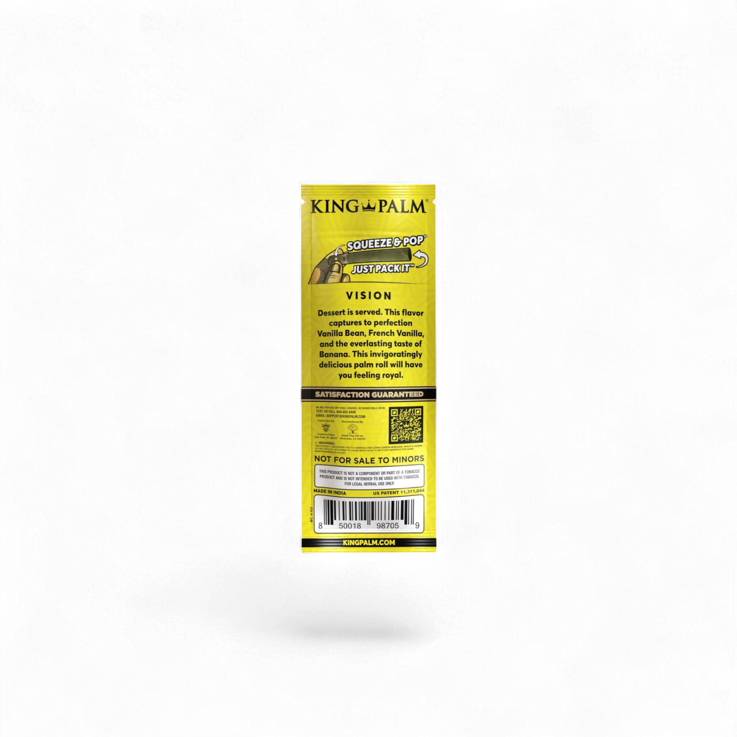 King Palm 2 Mini Rolls Banana Cream