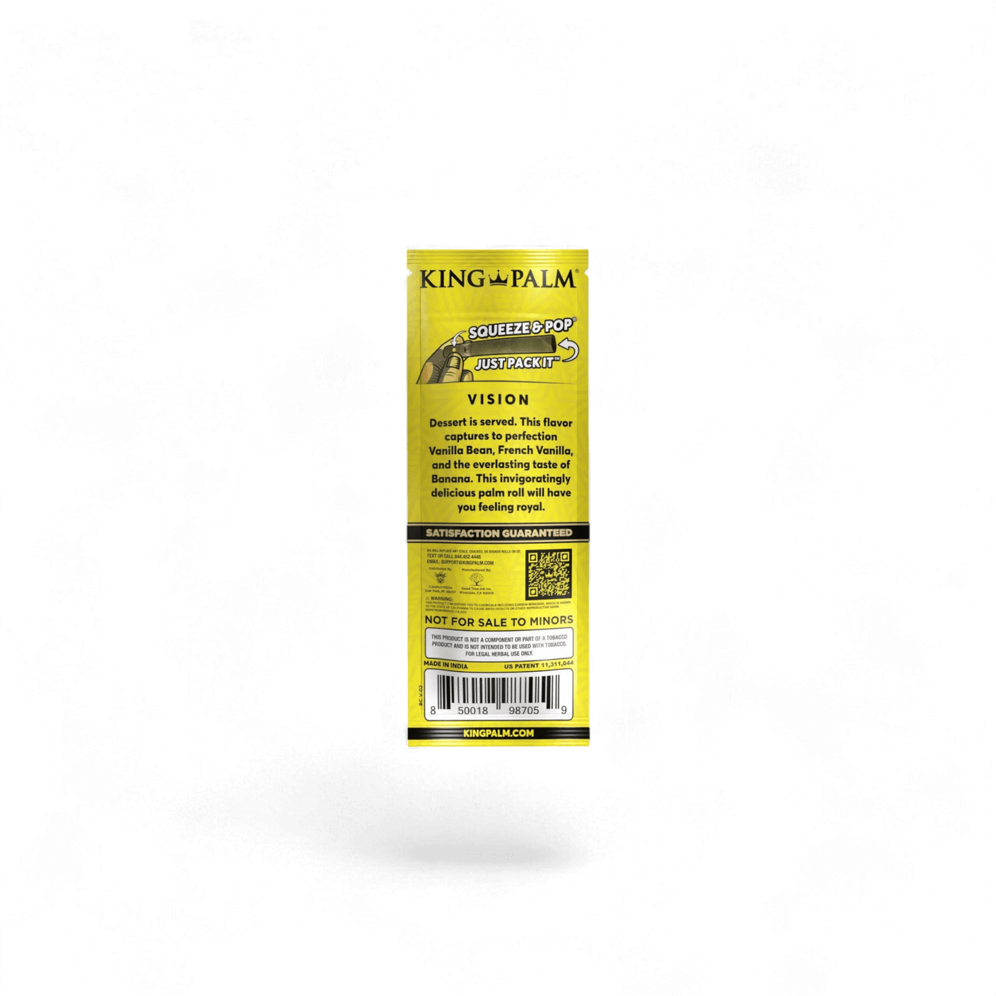 Banana Cream - 2 Mini Rolls King Palm Hülsen mit Flavor-Kapsel