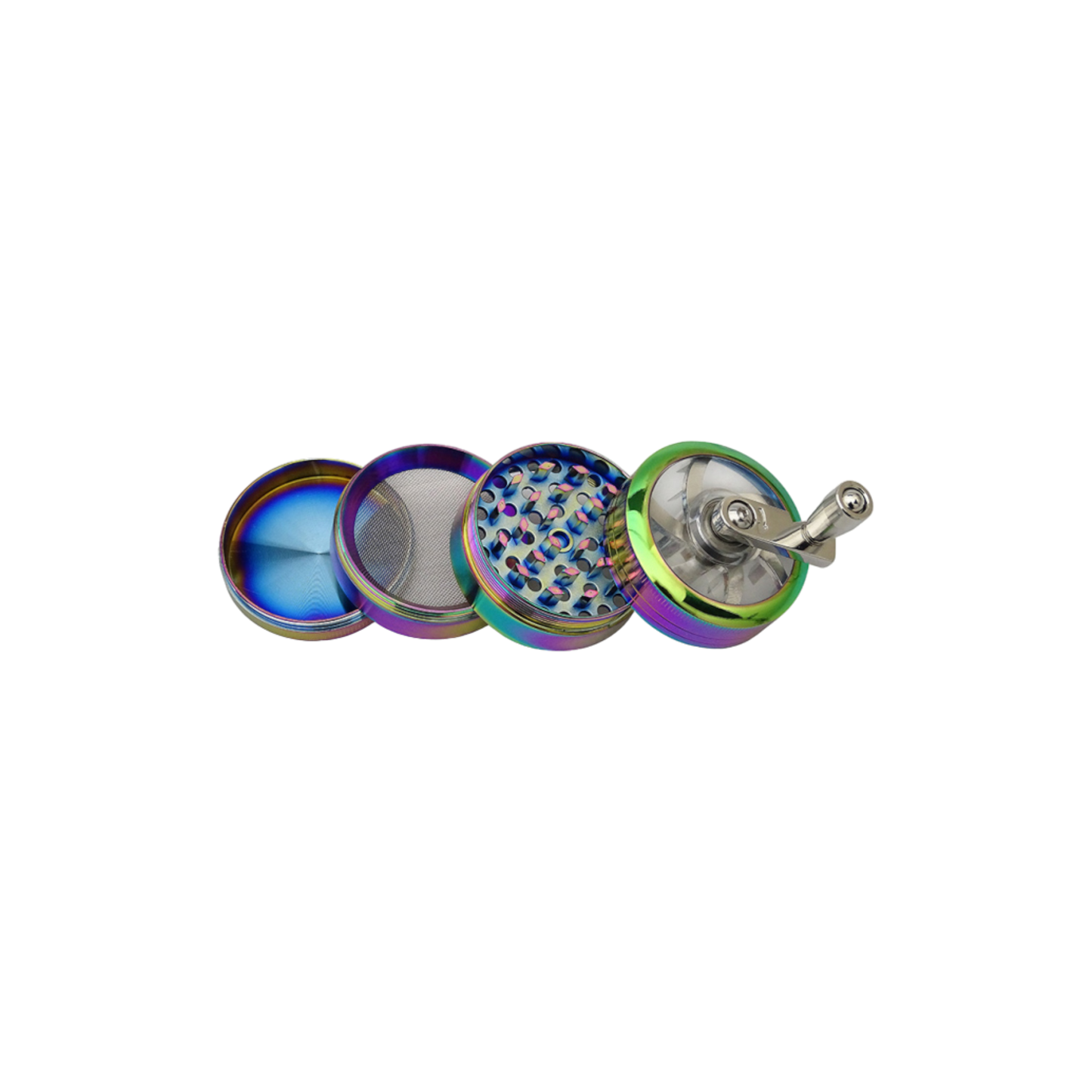 Kurbelgrinder "Rainbow", 4-tlg., 41 x 51 mm