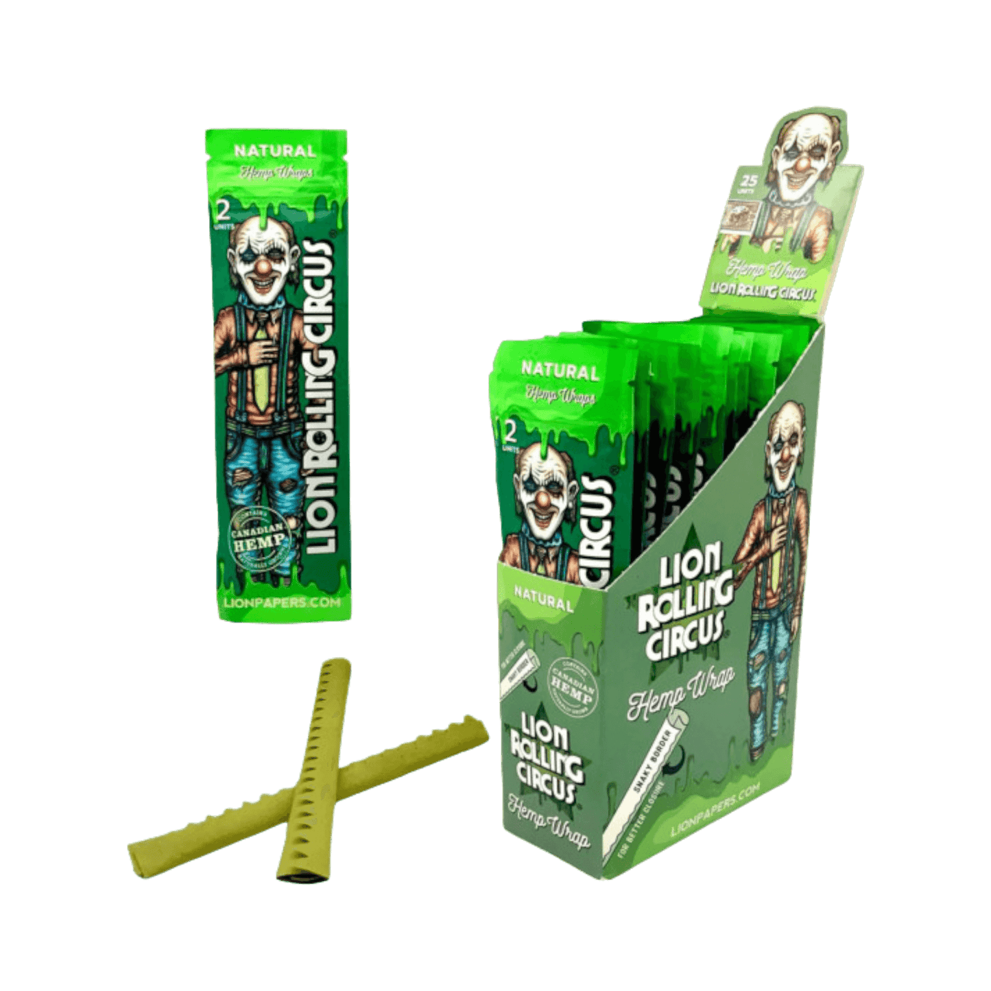 Lion Rolling Circus Natural Hemp Wraps Produktbild