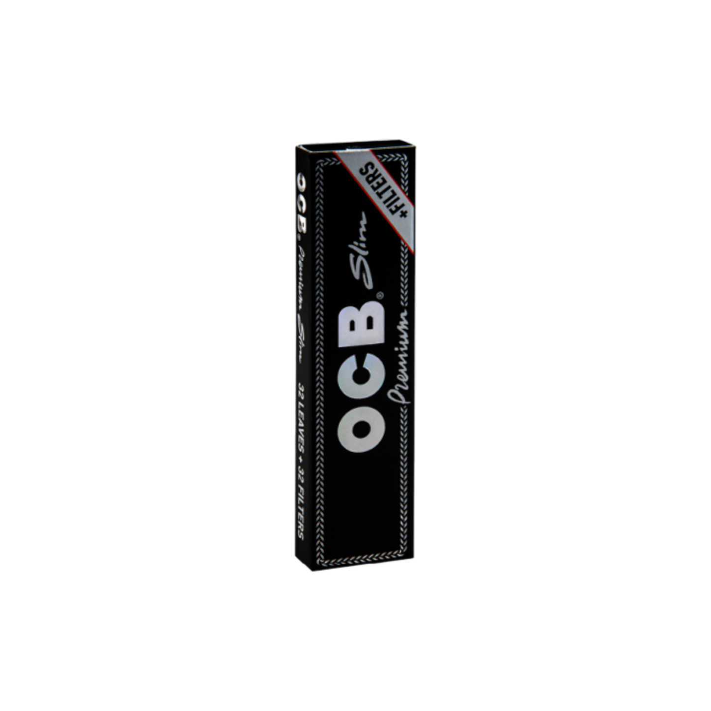 King Size Schwarz Premium Slim + Tips – OCB Papers mit 32 Blatt