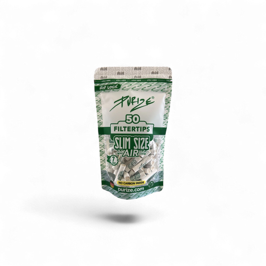 PURIZE® Air Filter Slim Size 7 mm Weiß ohne Aktivkohle – Zellstofffilter