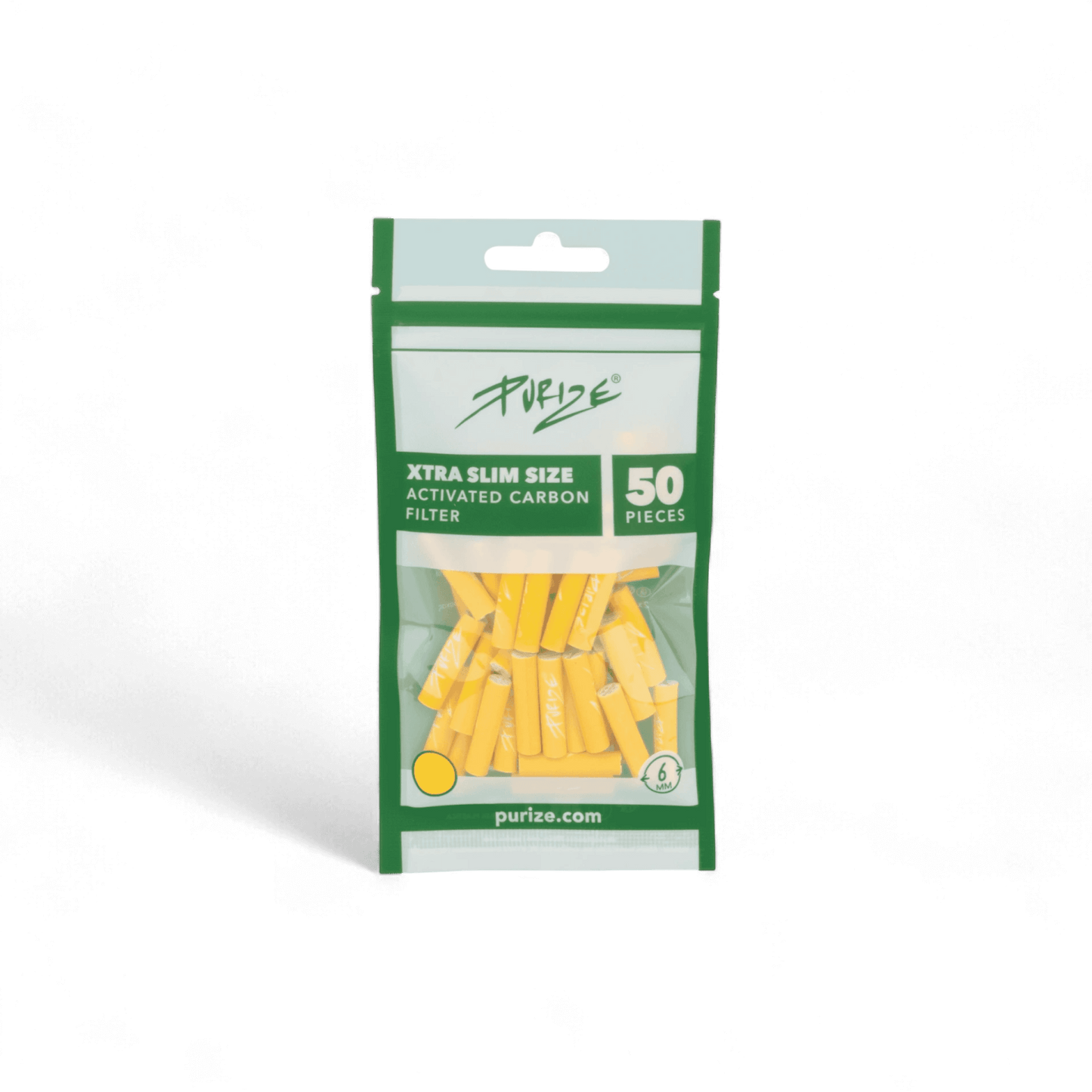 PURIZE® Aktivkohlefilter XTRA Slim Size 6mm – milder Rauchgenuss – Pief-Leaf®