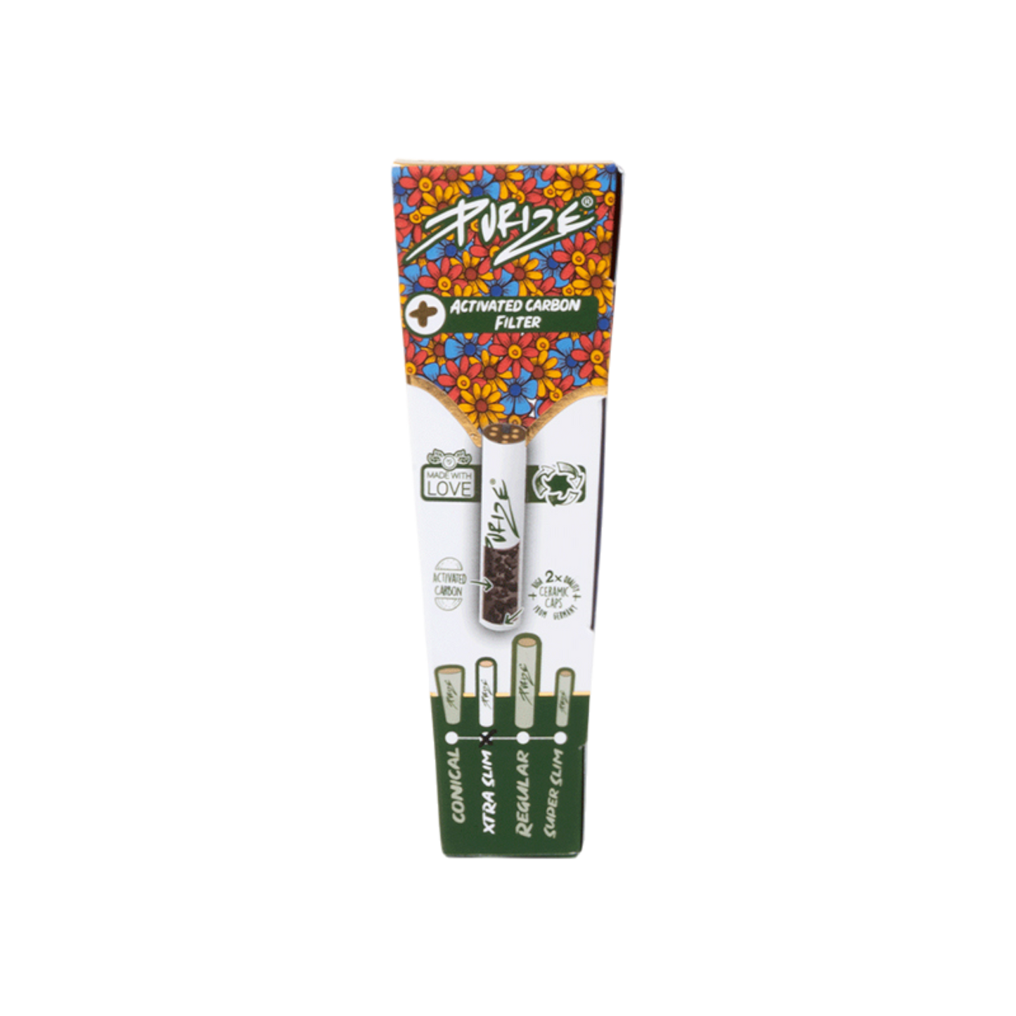 PURIZE® Pre-Rolled Cones Xtra Slim, 3 Stück, Ø 6mm