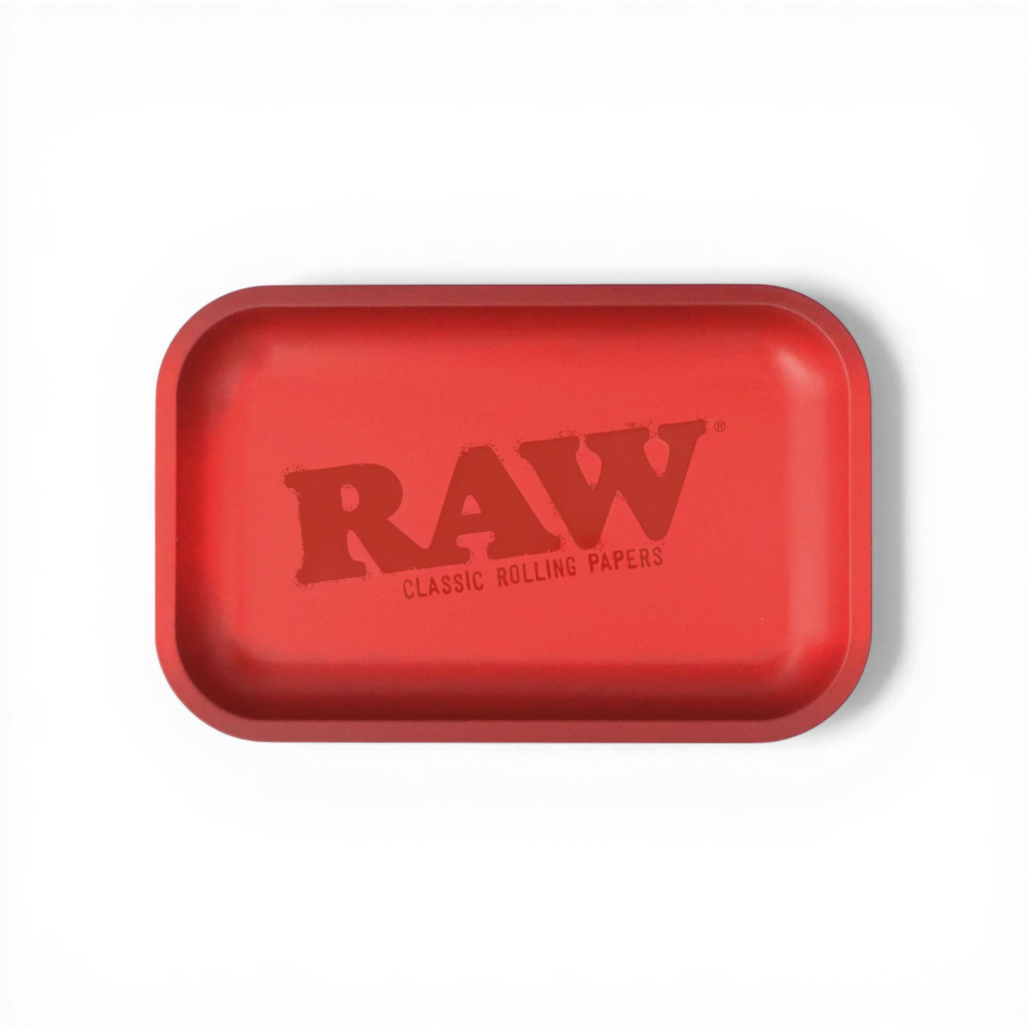 RAW Metal Rolling Tray Red – 27,5 x 17,5 cm