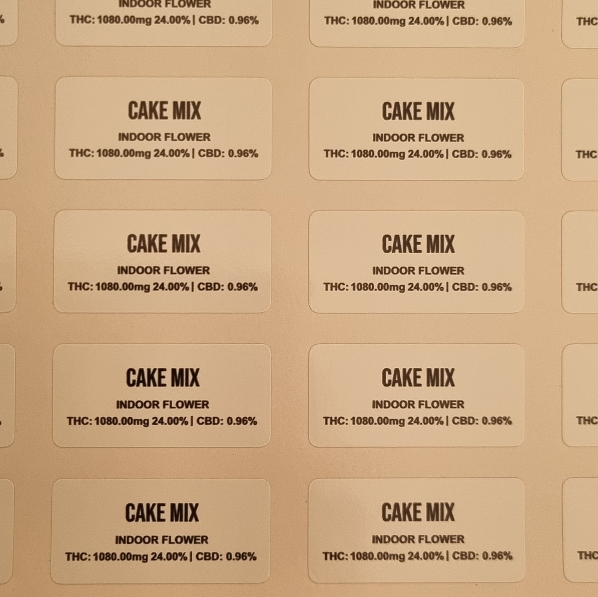 10x LemonNade CakeMix + Strainlabel Mylar Bag 1g - Leer