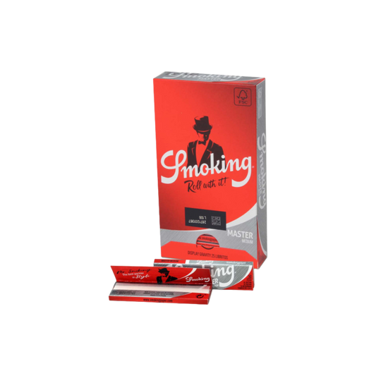 Smoking® 'Master' Medium Papers – Transparent, 13g/m², pflanzliche Gummierung, langsam abbrennend