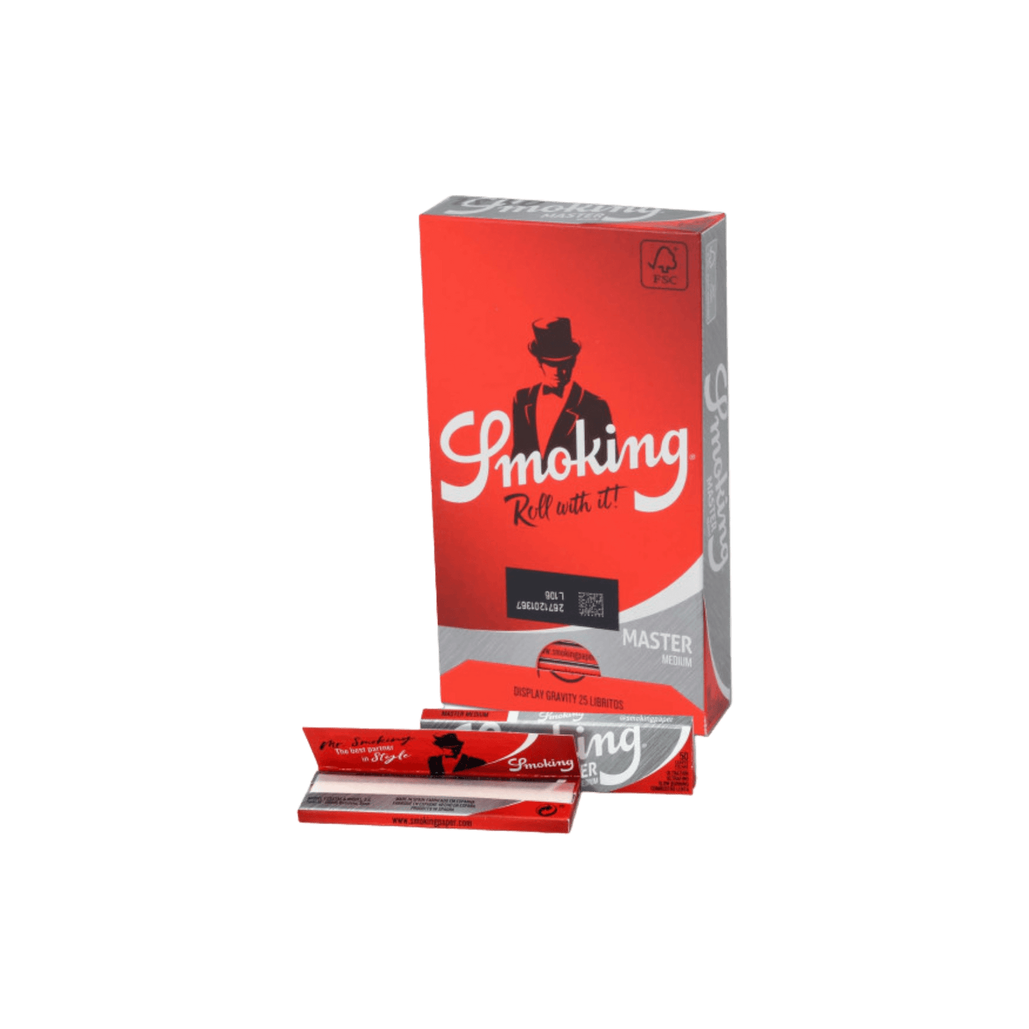 Smoking® 'Master' Medium Papers – Transparent, 13g/m², pflanzliche Gummierung, langsam abbrennend