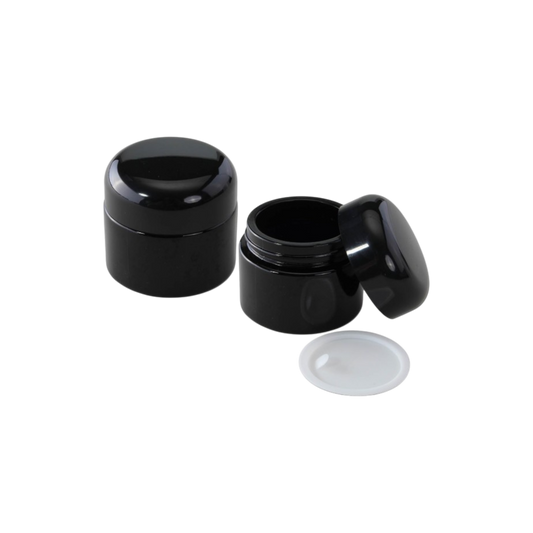 Weithalsdosen aus Violettglas 50ml