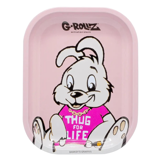 Banksy's Graffiti „Thug for Life“ Rolling Tray Klein