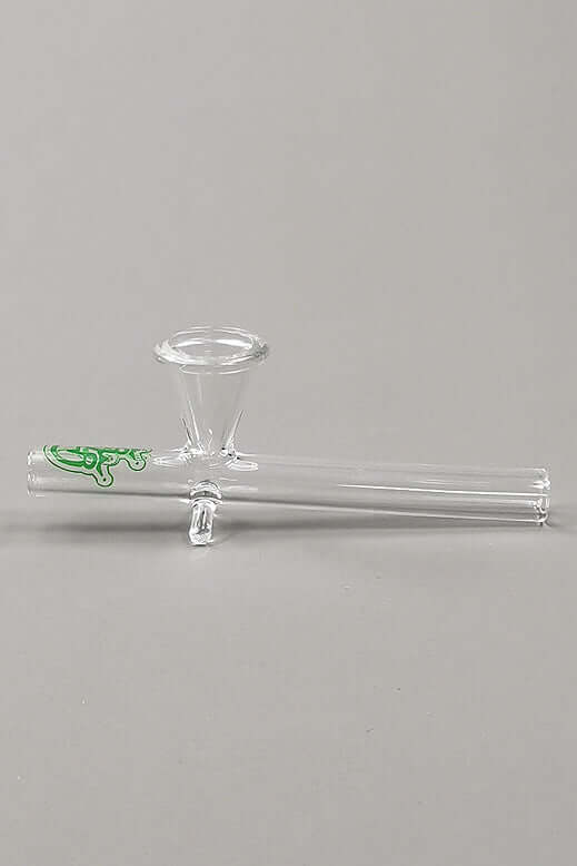 Glaskawumm konisch - 10cm aus Borosilikatglas, ideal für Raucher, mit konischem Kopf und 7mm Rohrdurchmesser.