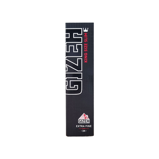 Black King Size Slim – Gizeh Extra Fine Drehpapier 33 Blatt