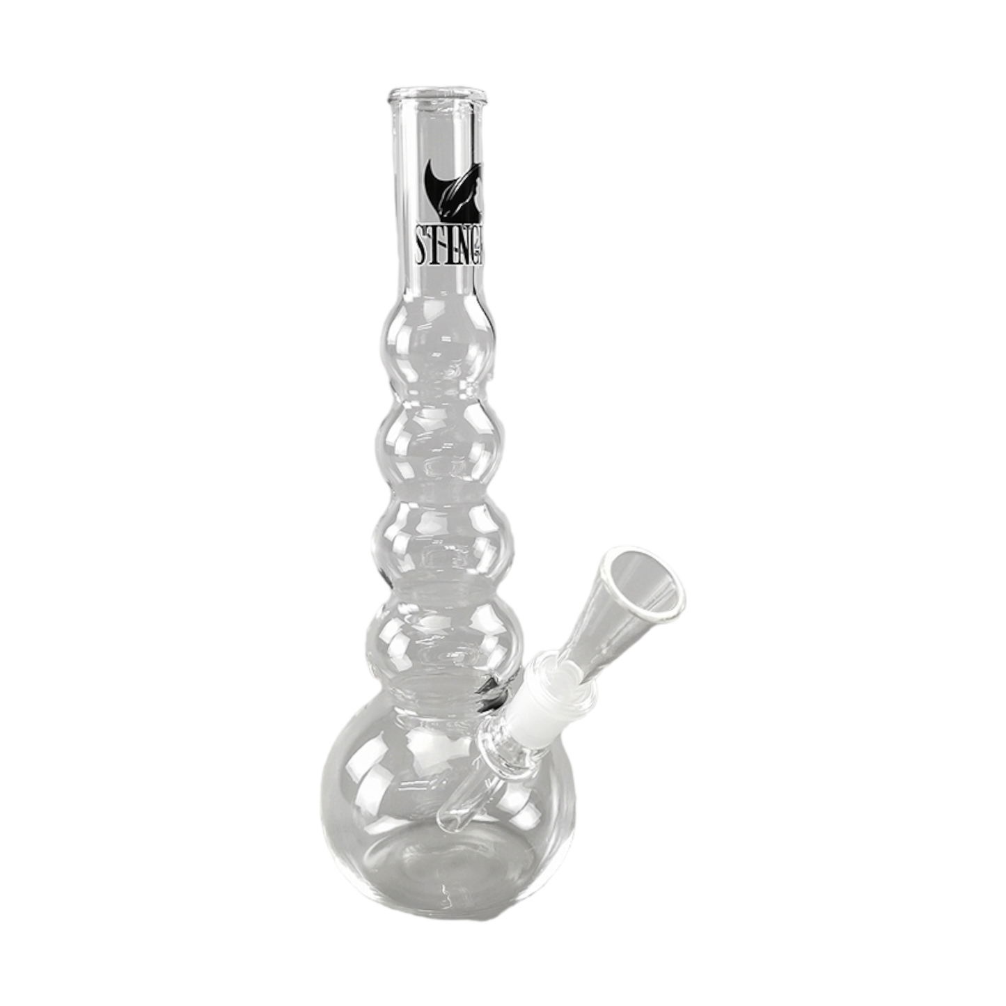 Bong Stingray - 002 - 24cm – Glasbong mit Kickloch – Pief-Leaf®