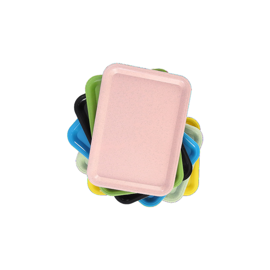 Rolling Tray SMALL aus recyceltem Kunststoff - farblich sortiert - 18x12cm
