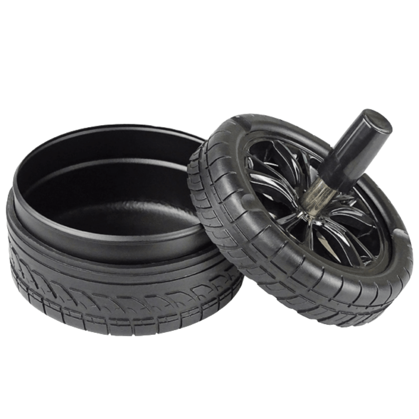 Dreh-Aschenbecher in Reifen-Optik