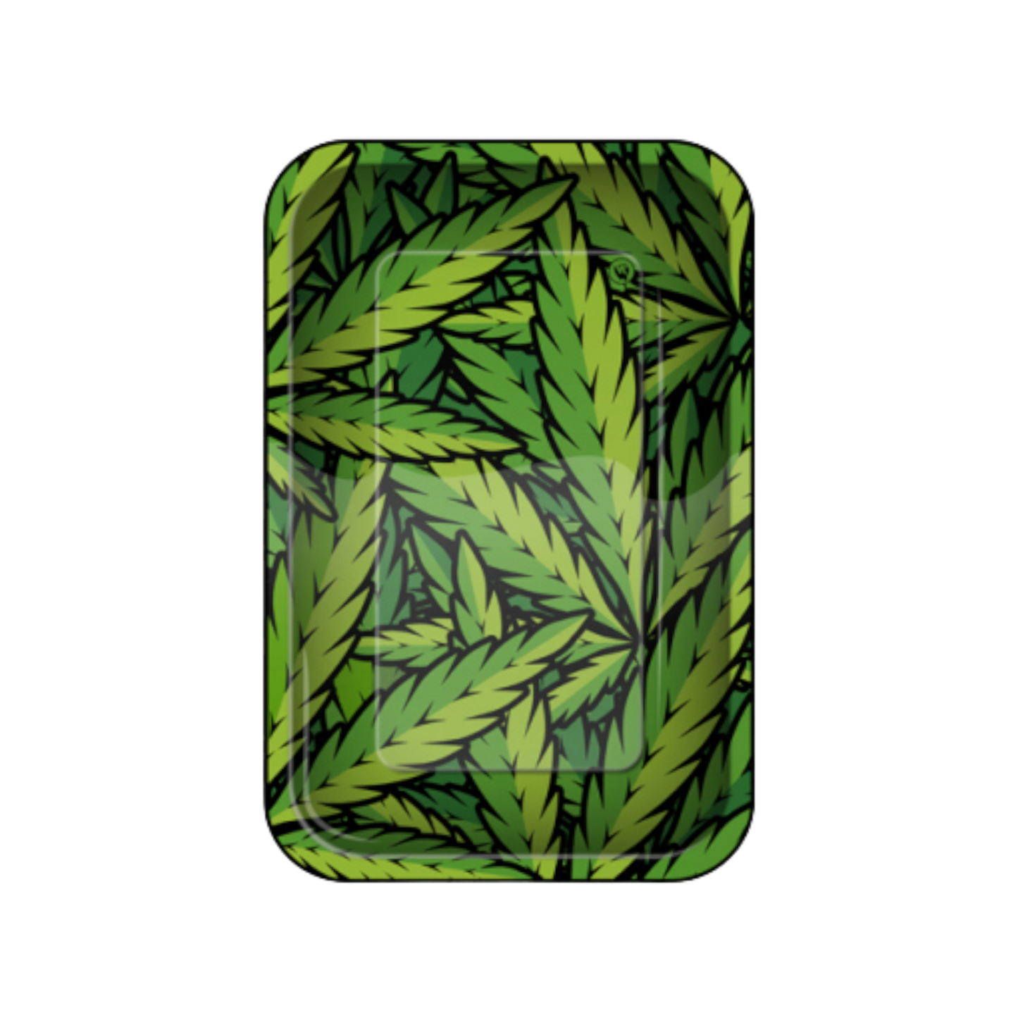 Metall Drehunterlage "Leafs #33 Green", 27,5 x 17,5 cm