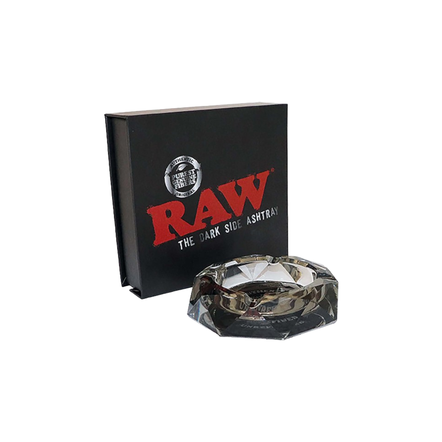 RAW DARKSIDE Aschenbecher aus Kristallglas