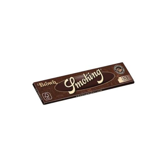 Smoking King Size Slim Brown Papers – 33 Blättchen, ungebleichtes Papier, natürliche Gummierung, 110x44mm
