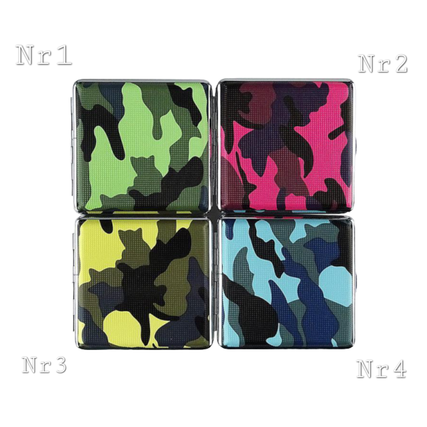 Zigarettenetui "Camouflage" mit Gummiband, für 20 Zig.