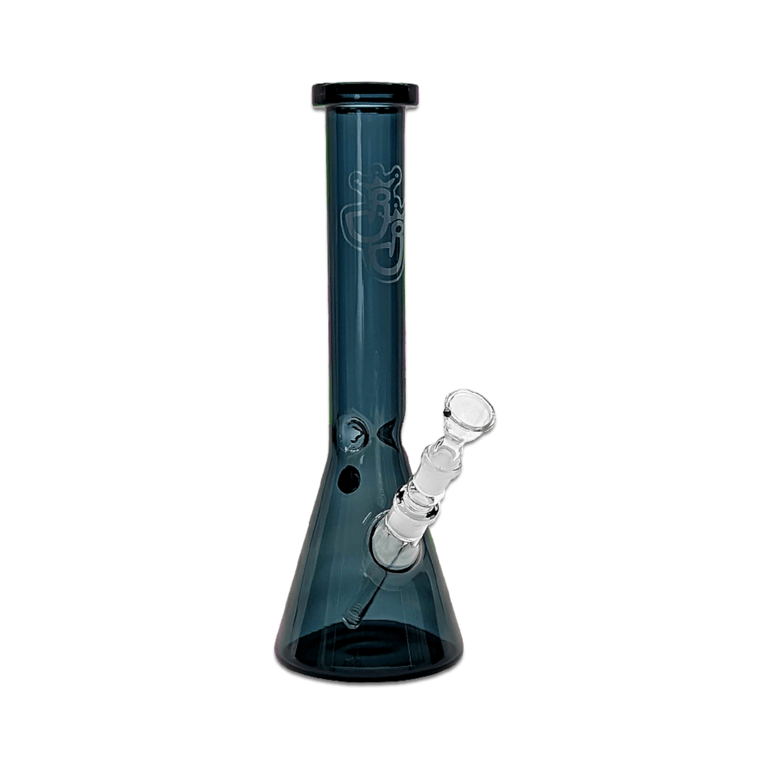 Premium 7 mm Bong aus Borosilikatglas mit stabilem Fuß | Pief-Leaf®