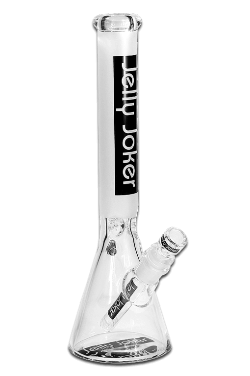 Massive 9 mm Bong aus Borosilikatglas mit starkem Standfuß