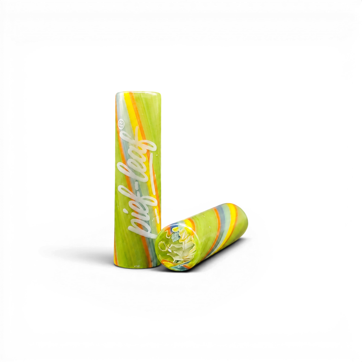 Glas Tip Multistripe 8 mm mit Pief-Leaf® Logo Print