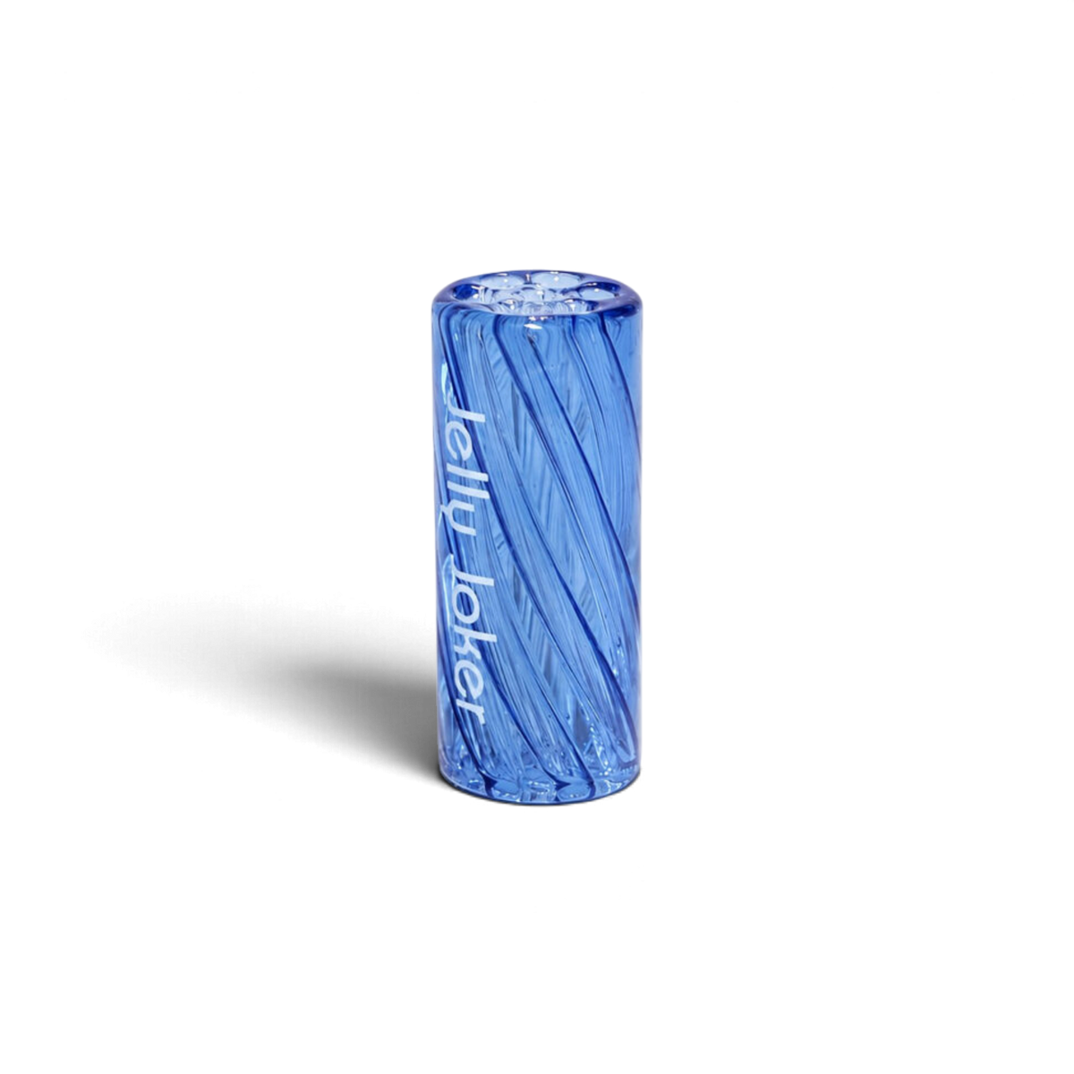 Blauer Glastip mit 12 mm Durchmesser und 3 cm Länge