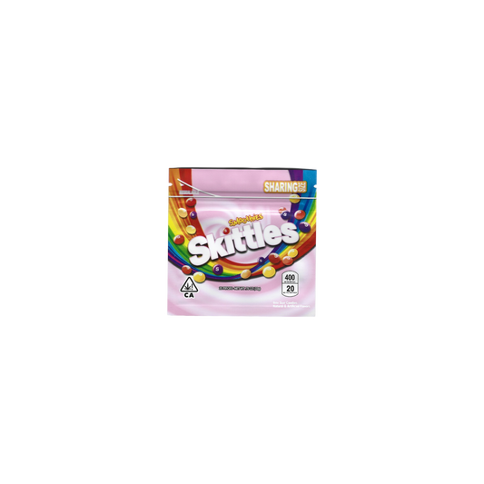 10x Skittles smoothies Mylar Bag 400mg - Leer